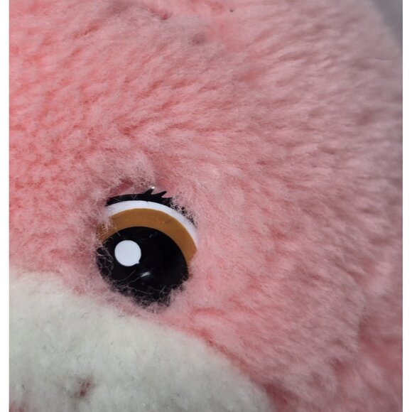 Care Bear Cheer Bear Rainbow Heart Pink Stuffed Bear Plush Carlton Cards 13”READ - Picture 5 of 12